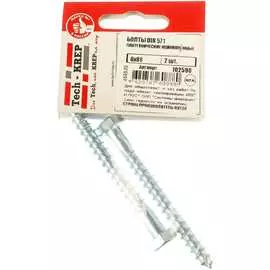 Оцинкованный сантехнический болт Tech-Krep 8х80 DIN571 2 шт. 102590