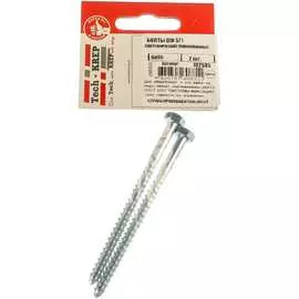 Оцинкованный сантехнический болт Tech-Krep 6х90 DIN571 2 шт. 102585