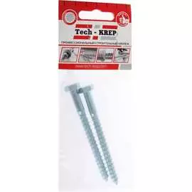Оцинкованный сантехнический болт Tech-Krep 8х140 DIN571 2 шт. 113136