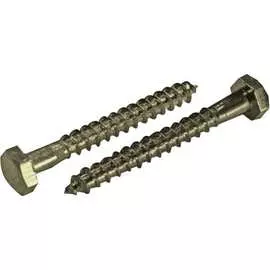 Оцинкованный сантехнический шуруп ЦКИ 12х160 10 шт. 62271
