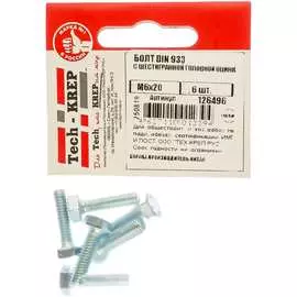 Оцинкованный шестигранный болт Tech-Krep