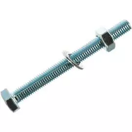 Оцинкованный шестигранный болт Tech-Krep М10х100 DIN933 (2 шт.) 136917