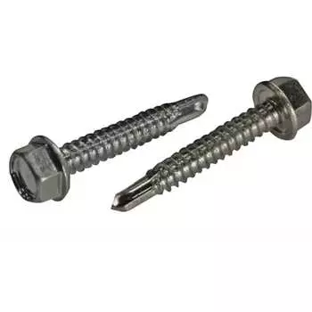 Оцинкованный сверлоконечный саморез ЦКИ jp76, 4.2x32, DIN 7504-K, 1000 шт. 43496