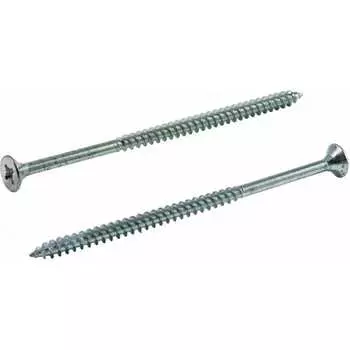 Оцинкованный универсальный саморез КВАДРА белый, потайная голова 603130004818