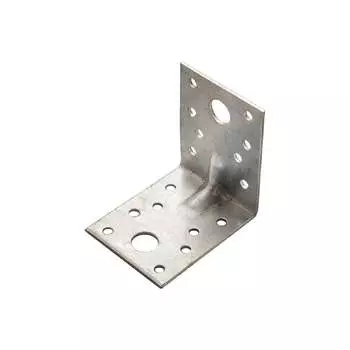 Оцинкованный усиленный уголок крепежный Невский Крепеж 90x90x65x2,0 мм 917113