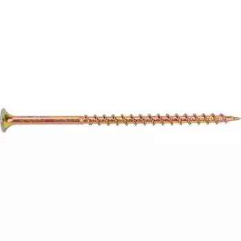 Оцинкованный желтый саморез КРЕП-КОМП PH-2, по дереву 4,2x76 15шт ждп7642мф