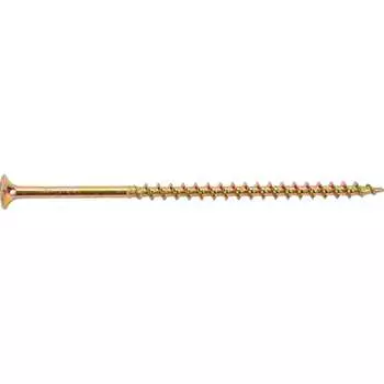 Оцинкованный желтый саморез КРЕП-КОМП PH-2, по дереву 4,2x89 10шт ждп8942мф