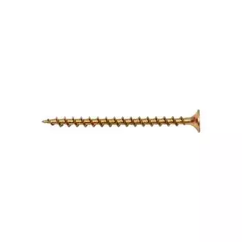 Оцинкованный желтый саморез КРЕП-КОМП PH-2, по дереву 3,5x55 35шт ждп5535мф
