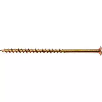 Оцинкованный желтый саморез КРЕП-КОМП PH-2, по дереву 4,8x95 15шт ждп9548мф