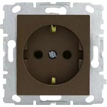 Одинарная розетка Vesta Electric Exclusive Champagne Metallic FRZ00041008BSH