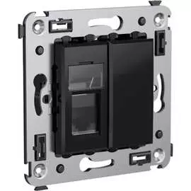 Одинарная телефонная розетка в стену DKC Avanti 4402313