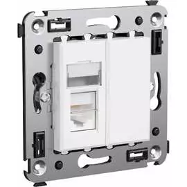 Одинарная телефонная розетка в стену DKC Avanti 4400313