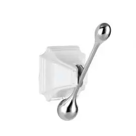 Одинарный крючок elghansa круглый hrm-900-white/chrome