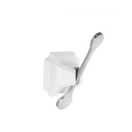 Одинарный крючок elghansa плоский hrm-700-white/chrome