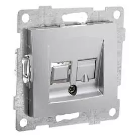 Одинарный механизм компьютерной розетки GUSI Electric Ugra С11К1-004