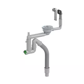 Одинарный сифон для мойки Prevex