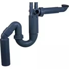 Одинарный сифон для мойки Prevex