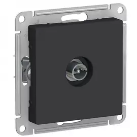 Одиночная антенная розетка Systeme Electric Карбон TV коннектор ATN001093