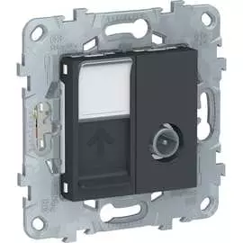 Одиночная компьютерная tv розетка Schneider Electric