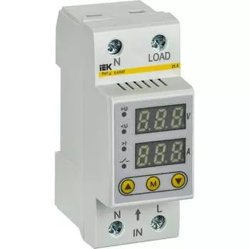Однофазное реле напряжения и тока IEK рнт-д IVC21-1-25