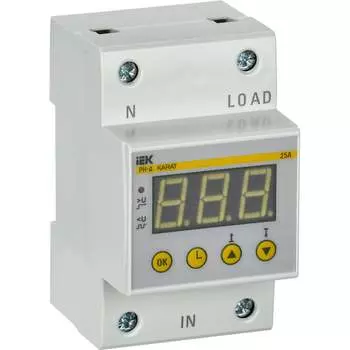 Однофазное реле напряжения IEK рн-д IVR31-1-25
