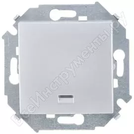 Одноклавишный кнопочный выключатель Simon 1591160-033