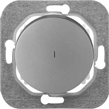 Одноклавишный механизм выключателя BYLECTRICA С110-3307 серебро