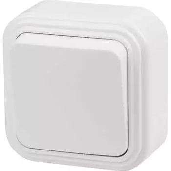 Одноклавишный наружный выключатель Юпитер Стандарт JP7410-01