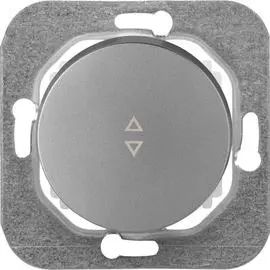 Одноклавишный проходной механизм выключателя BYLECTRICA ПРОВАНС С610-3361 серебро