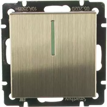Одноклавишный проходной выключатель Smartbuy Нептун SBE-05gn-10-SW12-1