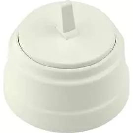 Одноклавишный тумблерный выключатель BYLECTRICA серия РЕТРО А110-2203 бежевый