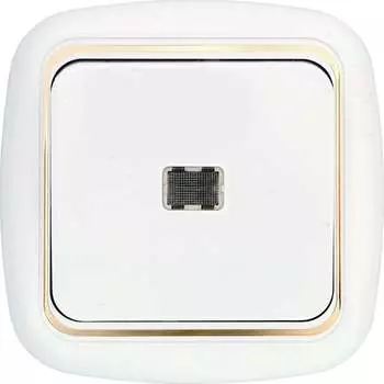 Одноклавишный выключатель BYLECTRICA ГАРМОНИЯ ЛЮКС С110-206 з