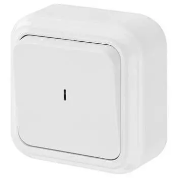 Одноклавишный выключатель BYLECTRICA ПРАЛЕСКА А110-214