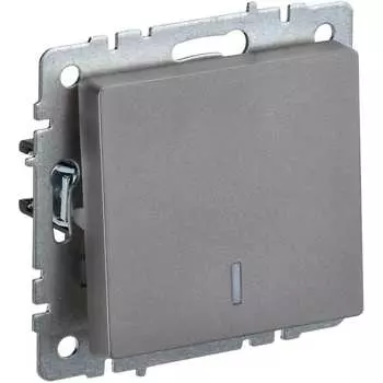 Одноклавишный выключатель IEK Brite вс10-1-1-брс BR-V10-1-10-K46