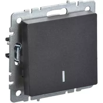 Одноклавишный выключатель IEK Brite вс10-1-1-брч BR-V10-1-10-K02