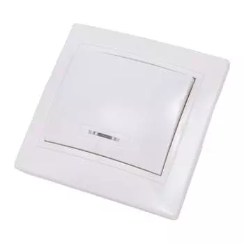 Одноклавишный выключатель IEK КВАРТА EVK11-K01-10-DM