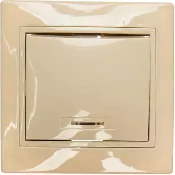 Одноклавишный выключатель IEK КВАРТА EVK11-K33-10-DM