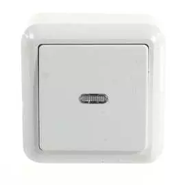 Одноклавишный выключатель Кунцево-Электро ОПТИМА А110-386 8001