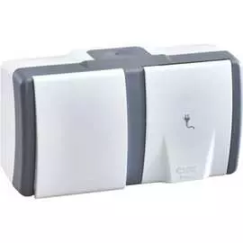 Одноклавишный выключатель-розетка MONO ELECTRIC