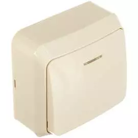 Одноклавишный выключатель Smartbuy Юпитер SBE-03w-10-SW1-1