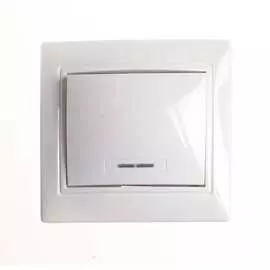 Одноклавишный выключатель Smartbuy Венера SBE-01w-10-SW1-1