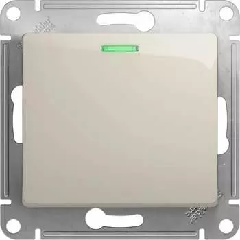 Одноклавишный выключатель Systeme Electric Glossa GSL000913