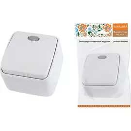 Одноклавишный выключатель TDM ELECTRIC Дача Народная SQ1824-0005