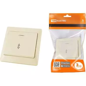 Одноклавишный выключатель TDM ELECTRIC Ильмень SQ1823-0106