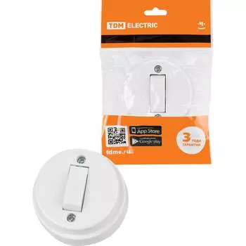 Одноклавишный выключатель TDM ELECTRIC Ретро SQ1806-0505