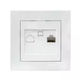 Одноместная компьютерная розетка EKF Валенсия PROxima EWK01-035-10