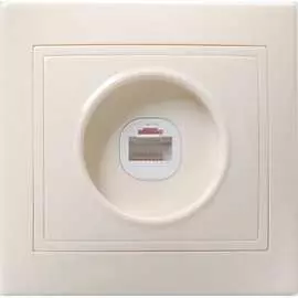 Одноместная компьютерная розетка IEK КВАРТА EKK10-K33-DM