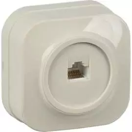 Одноместная компьютерная розетка IEK