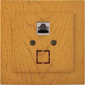 Одноместная компьютерная розетка Nilson TOURAN WOOD 24251044