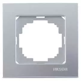 Одноместная рамка Nilson Touran metallic 24130091